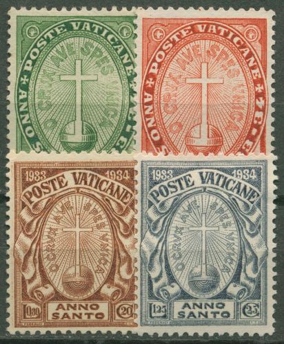 Vatikan 1933 Heiliges Jahr 17/20 mit Falz