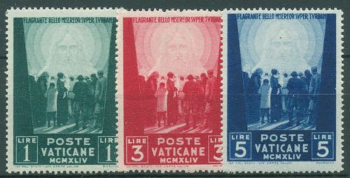 Vatikan 1945 Hilfe für Kriegsopfer Jesusgesicht 113/15 postfrisch