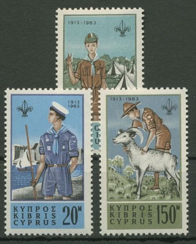 Zypern 1963 50 Jahre Pfadfinder 220/22 postfrisch