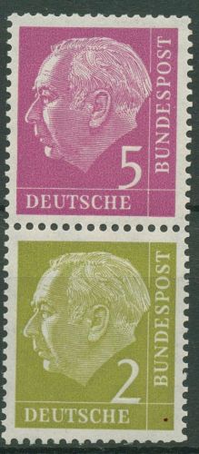 Bund 1955 Heuss Zusammendruck S 19 postfrisch