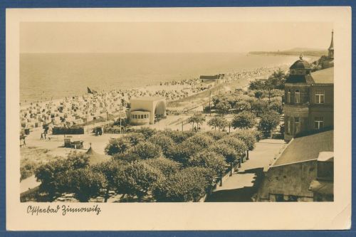 Ostseebad Zinnowitz auf Usedom, gelaufen 1944 als Feldpost (AK5465)