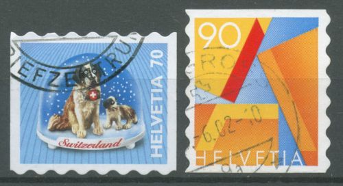 Schweiz 2001 Schneekugeln A-Post 1760/61 gestempelt
