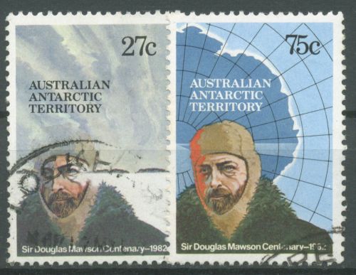 Austral. Antarktis 1982 Douglas Mawson Polarforscher 53/54 gestempelt