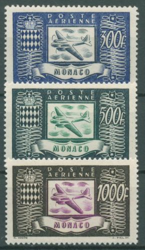 Monaco 1949 Flugzeug Douglas DC 3, Wappen 394/96 postfrisch