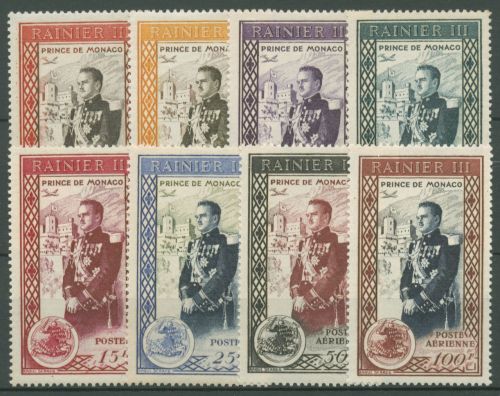 Monaco 1950 Thronbesteigung Fürst Rainier III. 408/15 postfrisch