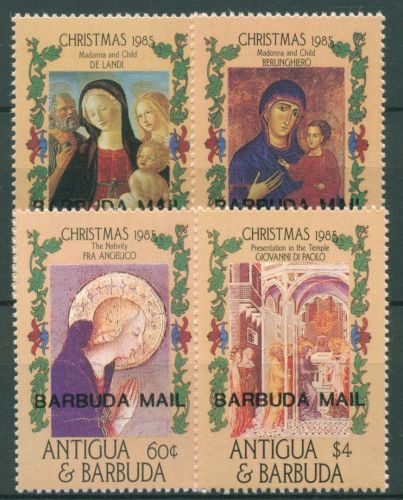 Barbuda 1986 Weihnachten Gemälde 863/66 postfrisch