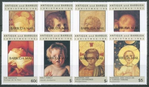 Barbuda 1992 Weihnachten Gemälde Jesuskind 1434/41 postfrisch