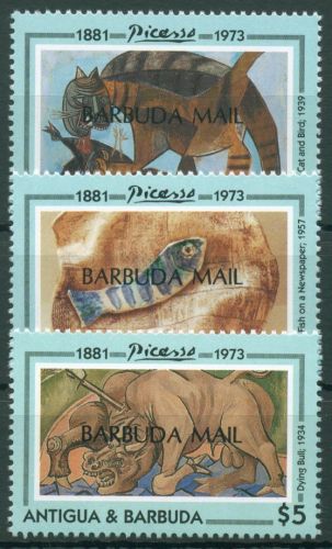 Barbuda 1994 Gemälde Pablo Picasso 1558/60 postfrisch