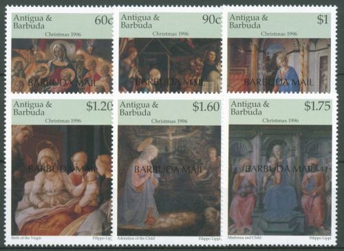 Barbuda 1997 Weihnachten´96 Gemälde Fra Filippo 1856/61 postfrisch
