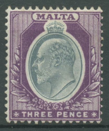 Malta 1903 König Edward VII. 21 mit Falz