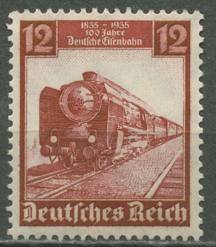 Deutsches Reich 1935 100 Jahre Deutsche Eisenbahn 581 postfrisch