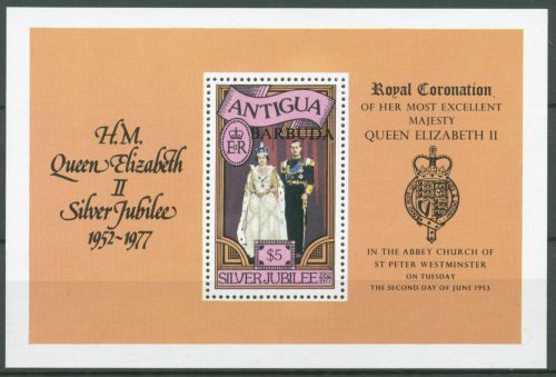 Barbuda 1977 25 Jahre Königin Elisabeth II. Block 23 postfrisch (C65846)