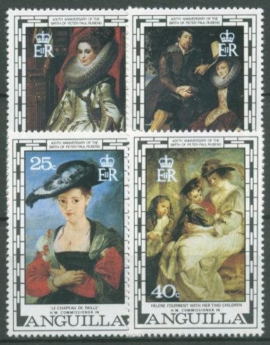 Anguilla 1977 Peter Paul Rubens Gemälde 290/93 postfrisch