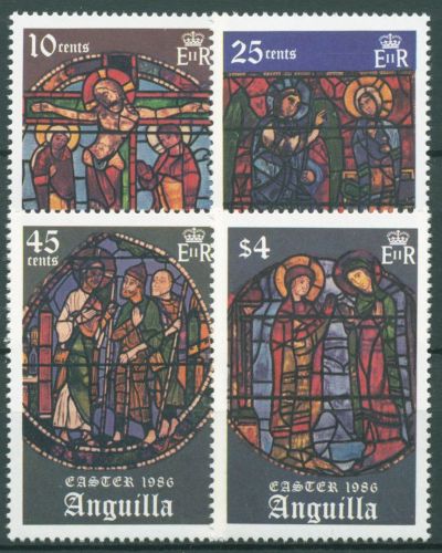 Anguilla 1986 Ostern Glasfenster 692/95 postfrisch