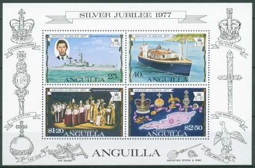 Anguilla 1977 25 Jahre Königin Elisabeth II. Block 15 postfrisch (C65847)