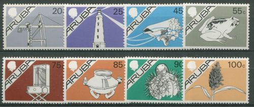 Aruba 1987 Gebäude, Tiere und Leben auf Aruba 24/31 postfrisch