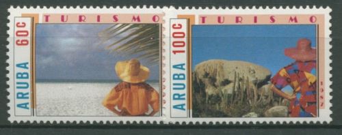 Aruba 1987 Tourismus: Strand und Landesinnere 32/33 postfrisch