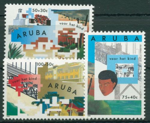 Aruba 1993 Jugendwohlfahrt Kompositionen 131/33 postfrisch