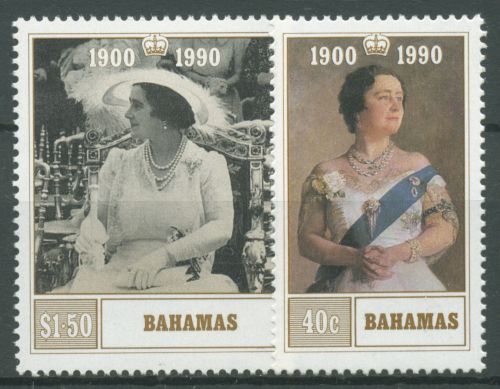 Bahamas 1990 Königin Mutter Elisabeth 726/27 postfrisch