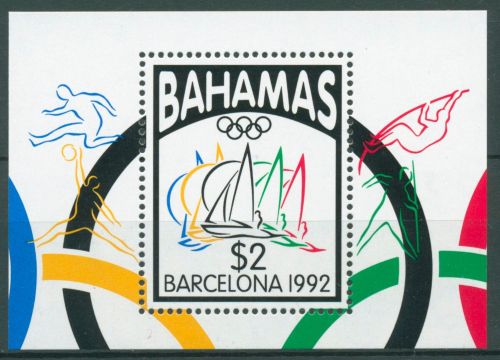 Bahamas 1992 Olympische Sommerspiele Barcelona Block 67 postfrisch (C21929)