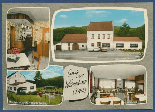 Weiersbach Eifel Daun Gasthaus Lenerz, ungebraucht (AK5458)