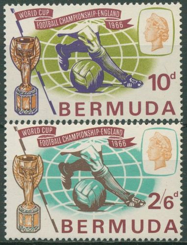 Bermuda-Inseln 1966 Fußball-WM England 194/95 postfrisch