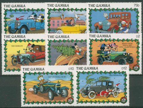 Gambia 1989 Weihnachten Walt Disney Automobile Micky Maus 935/42 postfrisch