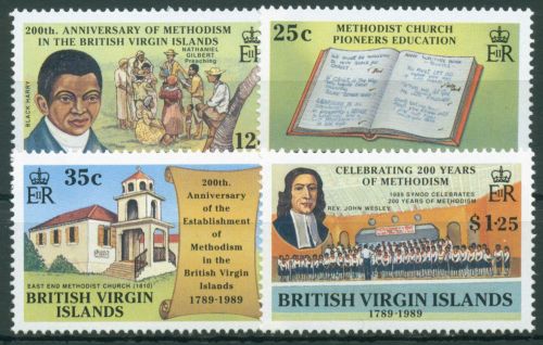 Britische Jungferninseln 1989 Methodistenkirche 662/65 postfrisch