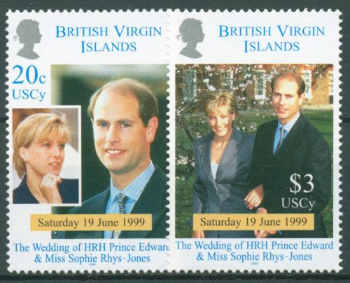 Britische Jungferninseln 1999 Prinz Edward Sophie Rhys-Jones 959/60 postfrisch