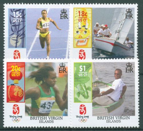 Britische Jungferninseln 2008 Olympische Sommerspiele Peking 1173/76 postfrisch
