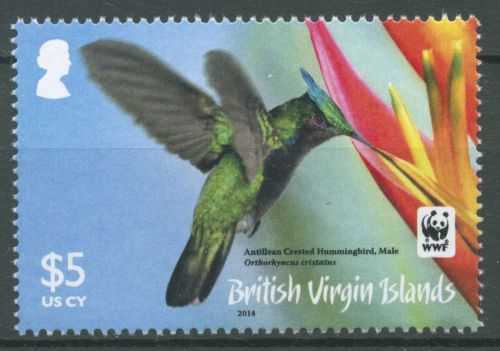 Britische Jungferninseln 2014 Tiere Vögel Kolibri 1246 postfrisch
