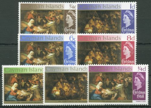 Cayman-Islands 1968 Weihnachten Gemälde Rembrandt 204/10 postfrisch