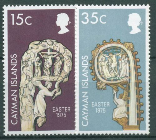 Cayman-Islands 1975 Ostern Bischofsstäbe 356/57 postfrisch