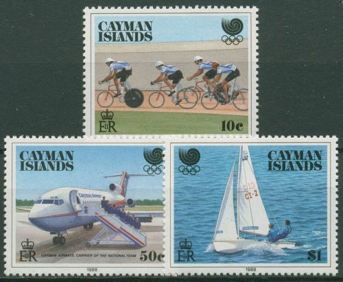Cayman-Islands 1988 Olympia Sommerspiele Seoul 608/10 postfrisch