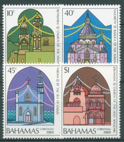 Bahamas 1989 Weihnachten Kirchen 706/09 postfrisch