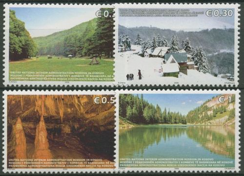 Kosovo (UNMIK) 2006 Tourismus: Tropfsteinhöhle, Bergsee 54/57 postfrisch