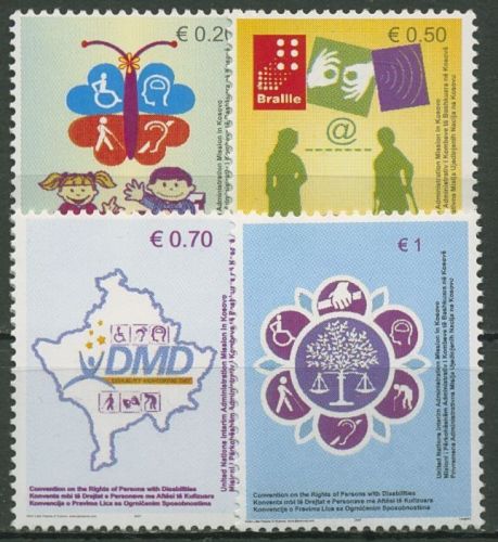 Kosovo (UNMIK) 2007 Rechte behinderter Menschen 64/67 postfrisch