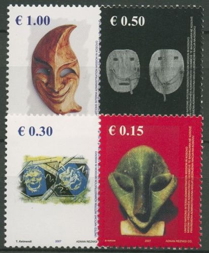 Kosovo (UNMIK) 2007 Masken 79/82 postfrisch