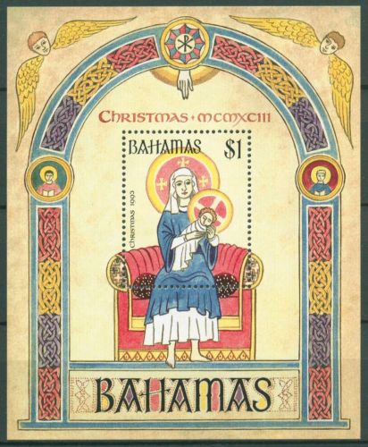 Bahamas 1993 Weihnachten Block 72 postfrisch (C65870)