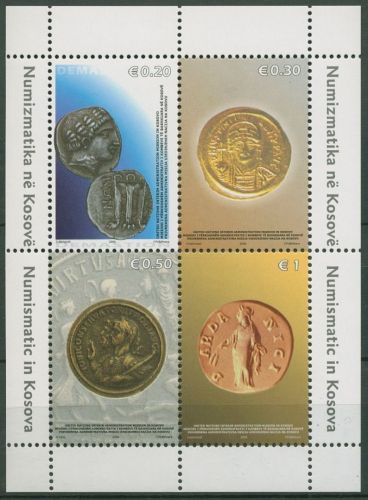 Kosovo (UNMIK) 2006 Historische Münzen Block 4 postfrisch (C90263)