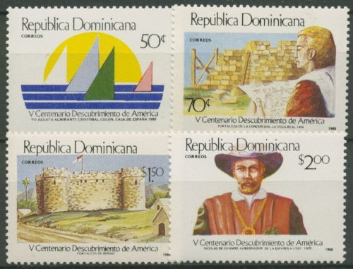 Dominikanische Republik 1988 Entdeckung Amerikas 1567/70 postfrisch