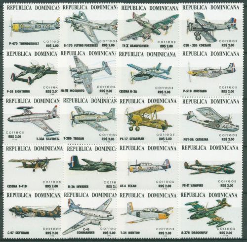 Dominikanische Republik 1995 Luftwaffe Flugzeuge 1767/86 postfrisch