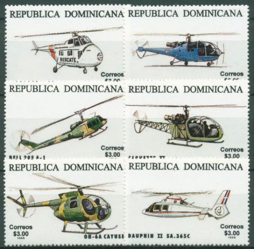 Dominikanische Republik 1996 Luftwaffe Hubschrauber 1802/07 postfrisch