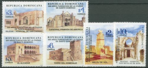 Dominikanische Republik 1998 UNESCO Santo Domingo Bauwerke 1888/93 postfrisch
