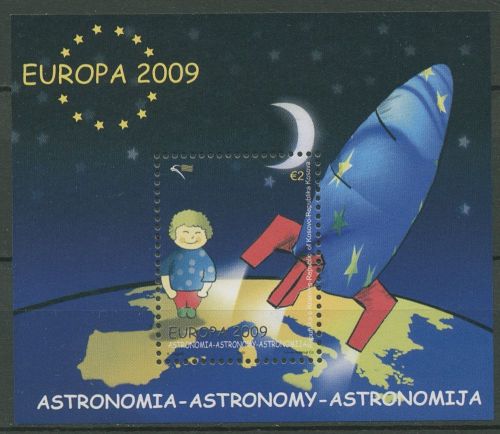Kosovo 2009 Europa CEPT Astronomie Block 11 postfrisch (C42275)