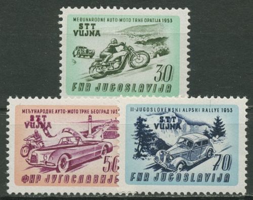 Triest Zone B 1953 Auto- und Motorradrennen 98/101 postfrisch