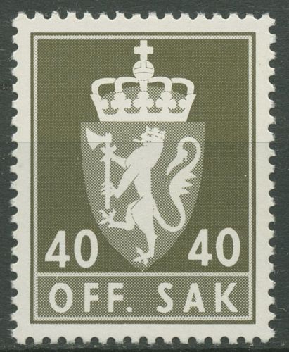 Norwegen 1978 Dienstmarke Wappen D 105 postfrisch