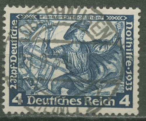 Deutsches Reich 1933 Deutsche Nothilfe Wagner 500 B mit TOP-Stempel