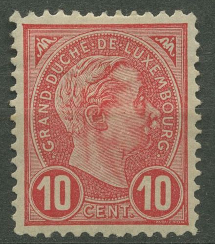 Luxemburg 1895 Großherzog Adolf 71 mit Falz
