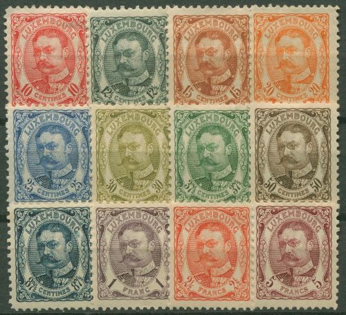 Luxemburg 1906 Großherzog Wilhelm 72/83 mit Falz